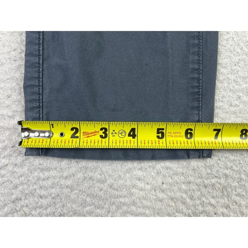 Eddie Bauer Pants Mens 30x30 Gray Canvas Stretch Chino Regular Fit Travel Casual